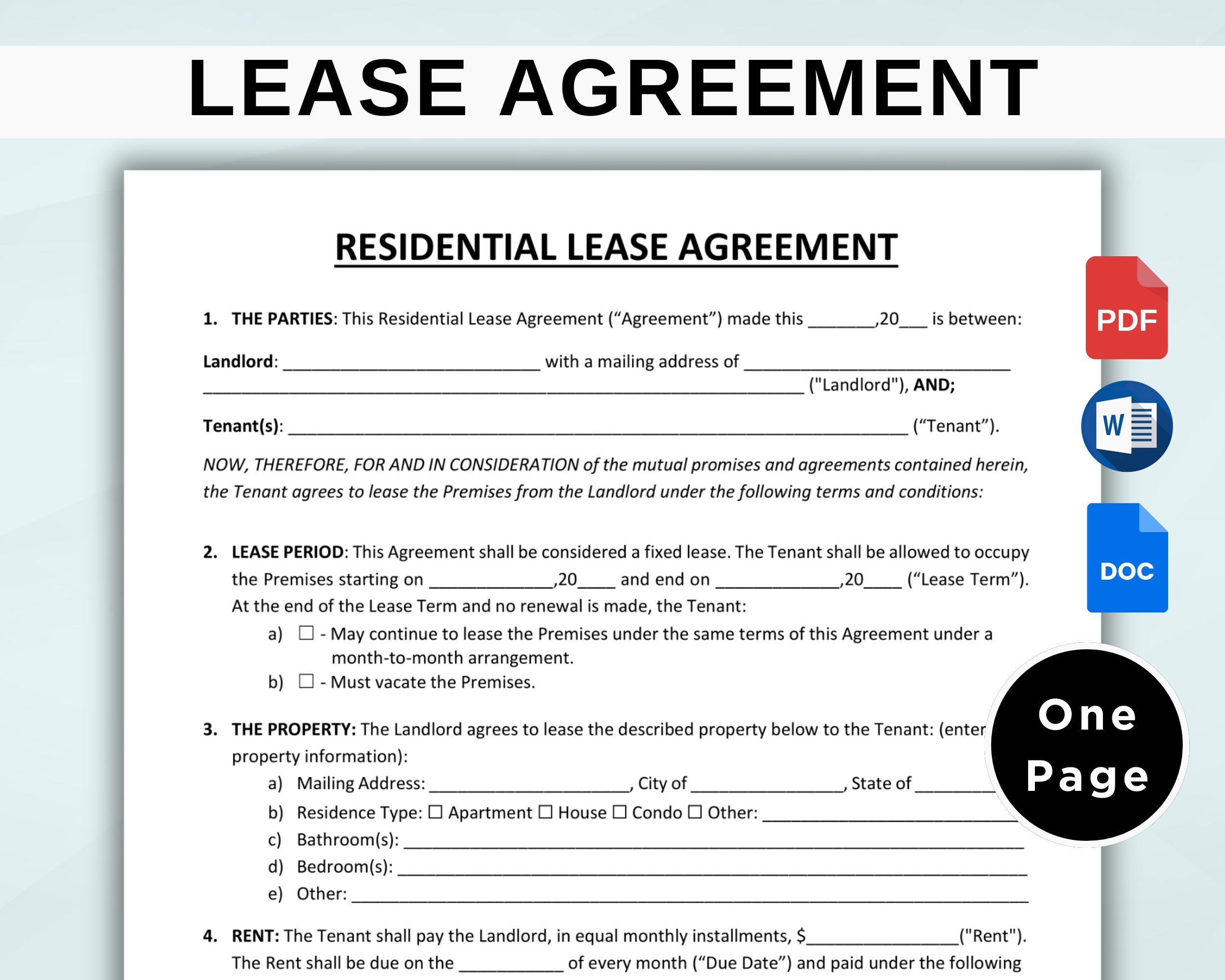 Tenant reviewing an apartment lease before signing a rental agreement