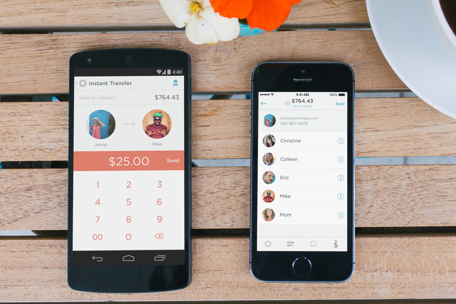 Transferring no-spend challenge savings to a financial goal