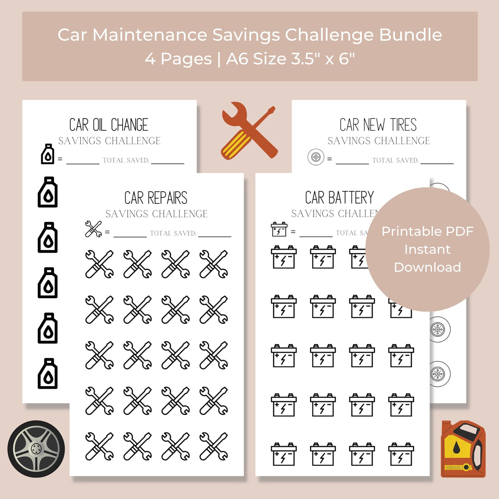 Car maintenance sinking fund for repairs and service costs