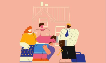 Homebuyers comparing mortgage financing options with calculator and house keys