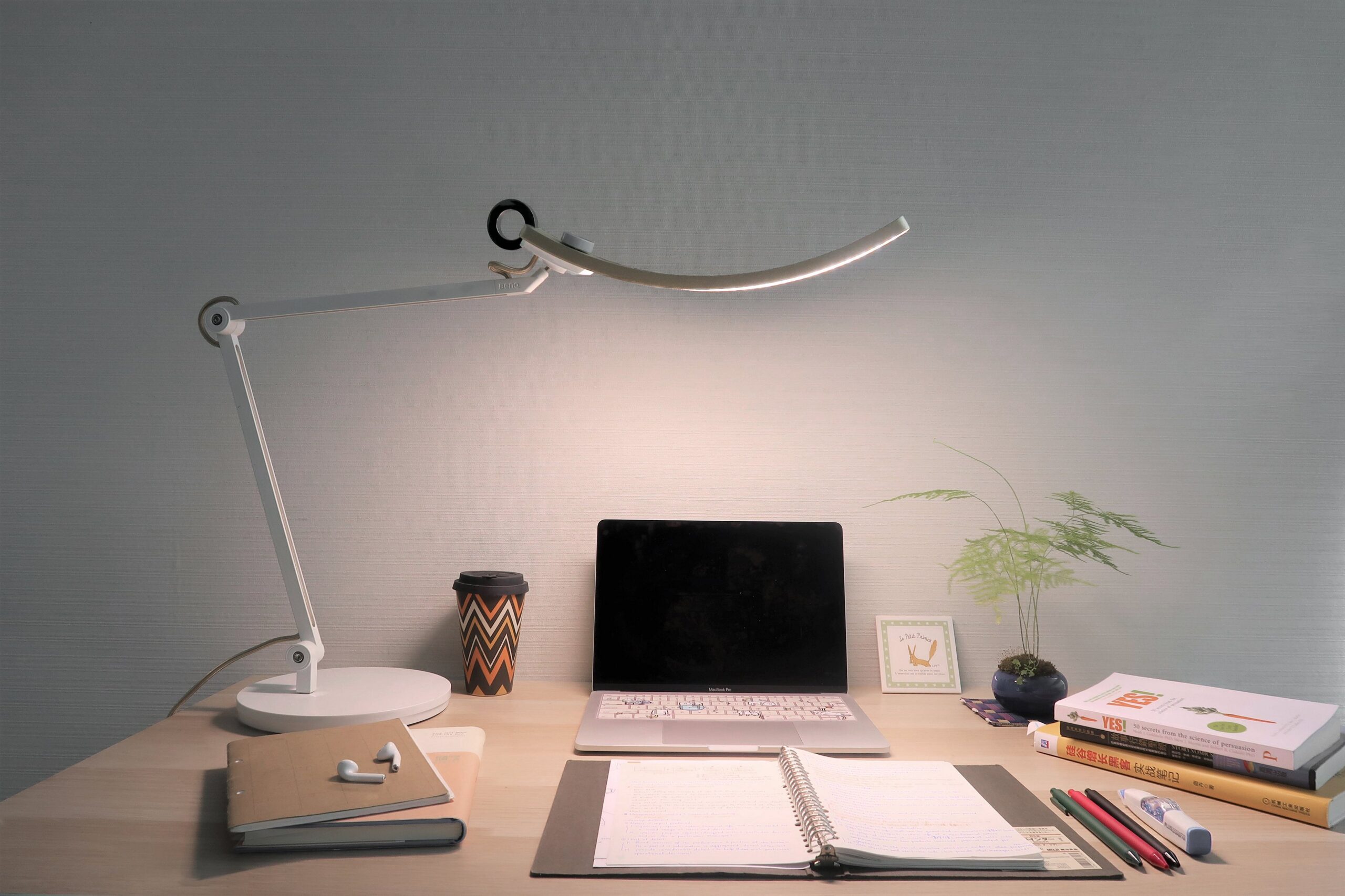Focused work session at an organized desk