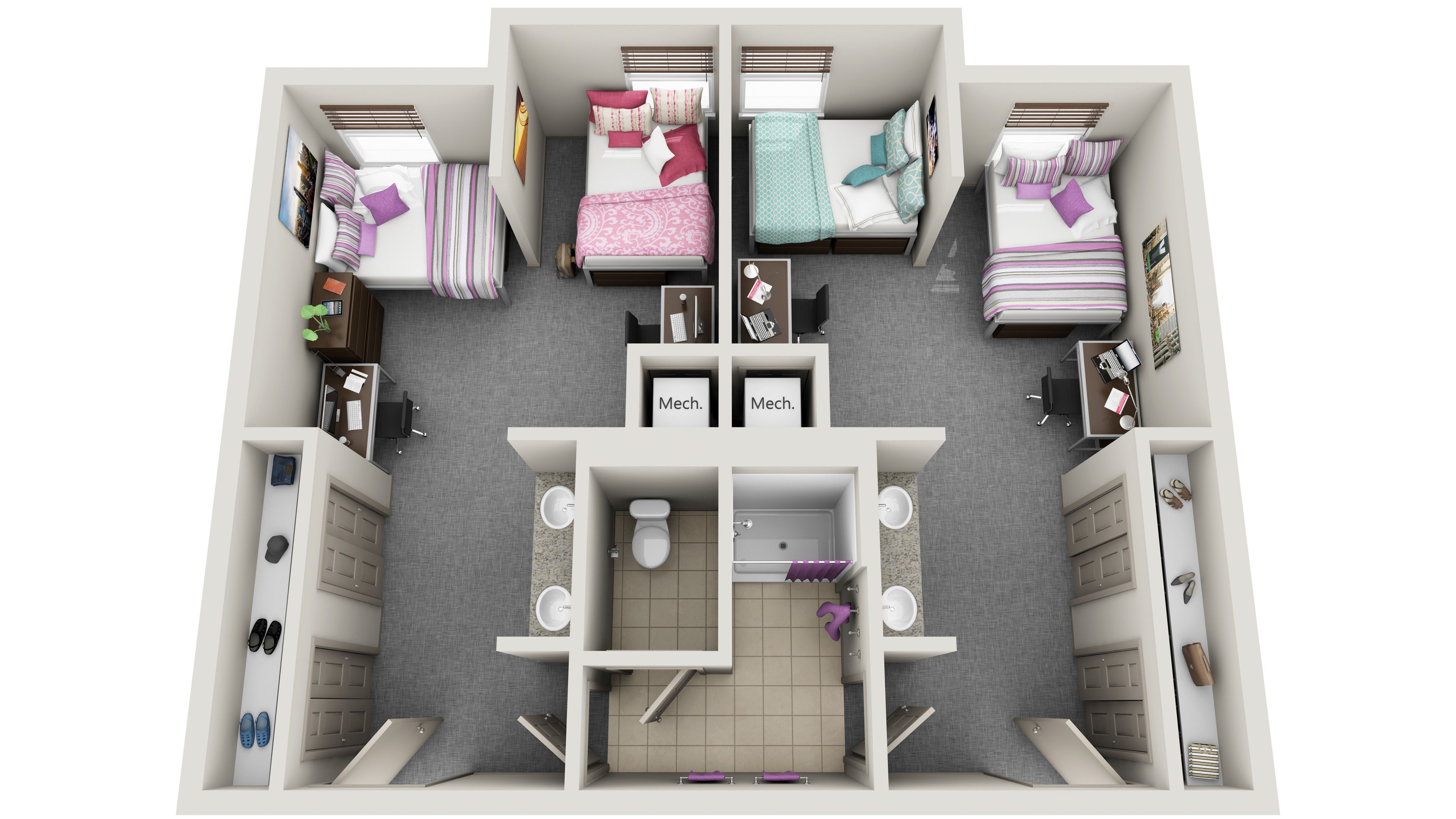 Roommates sharing an apartment as a lower-cost housing option