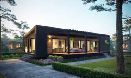 Manufactured home exterior for a housing cost comparison