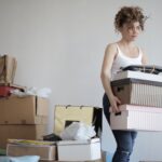 Decluttering a home before moving and packing fewer boxes